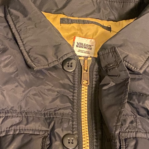 Volcom mens puffer jacket black medium - Picture 4 of 11